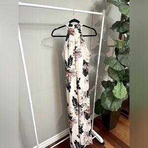 Le Chateau Floral Sleeveless Jumpsuit Size XS